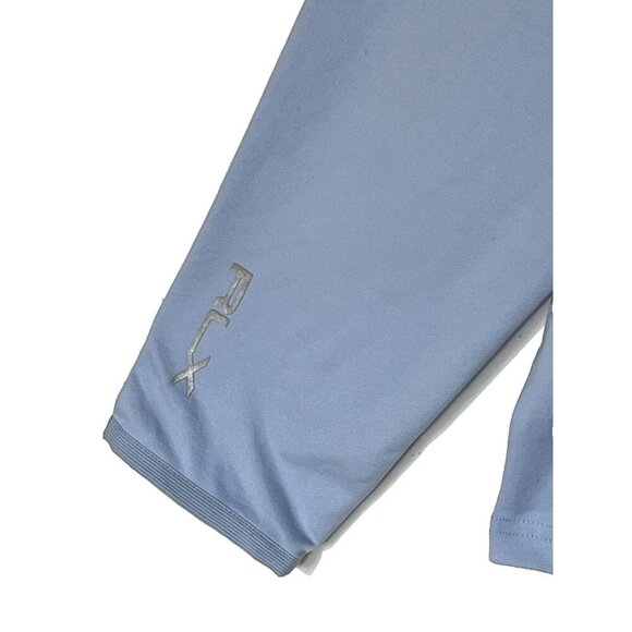 New RLX Ralph Lauren Blue  1/4 Zip Stretch Wicking Golf Shirt Pullover Jersey - Picture 8 of 9